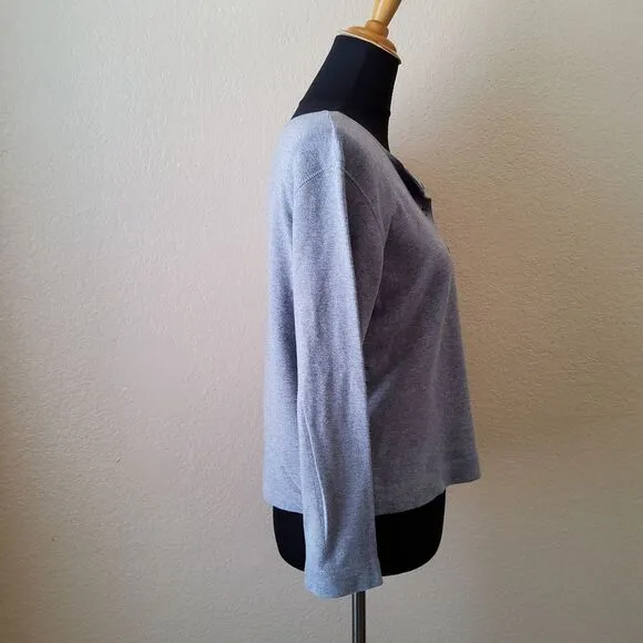 Eileen Fisher Cardigan Knit Sweater Size PS Grey