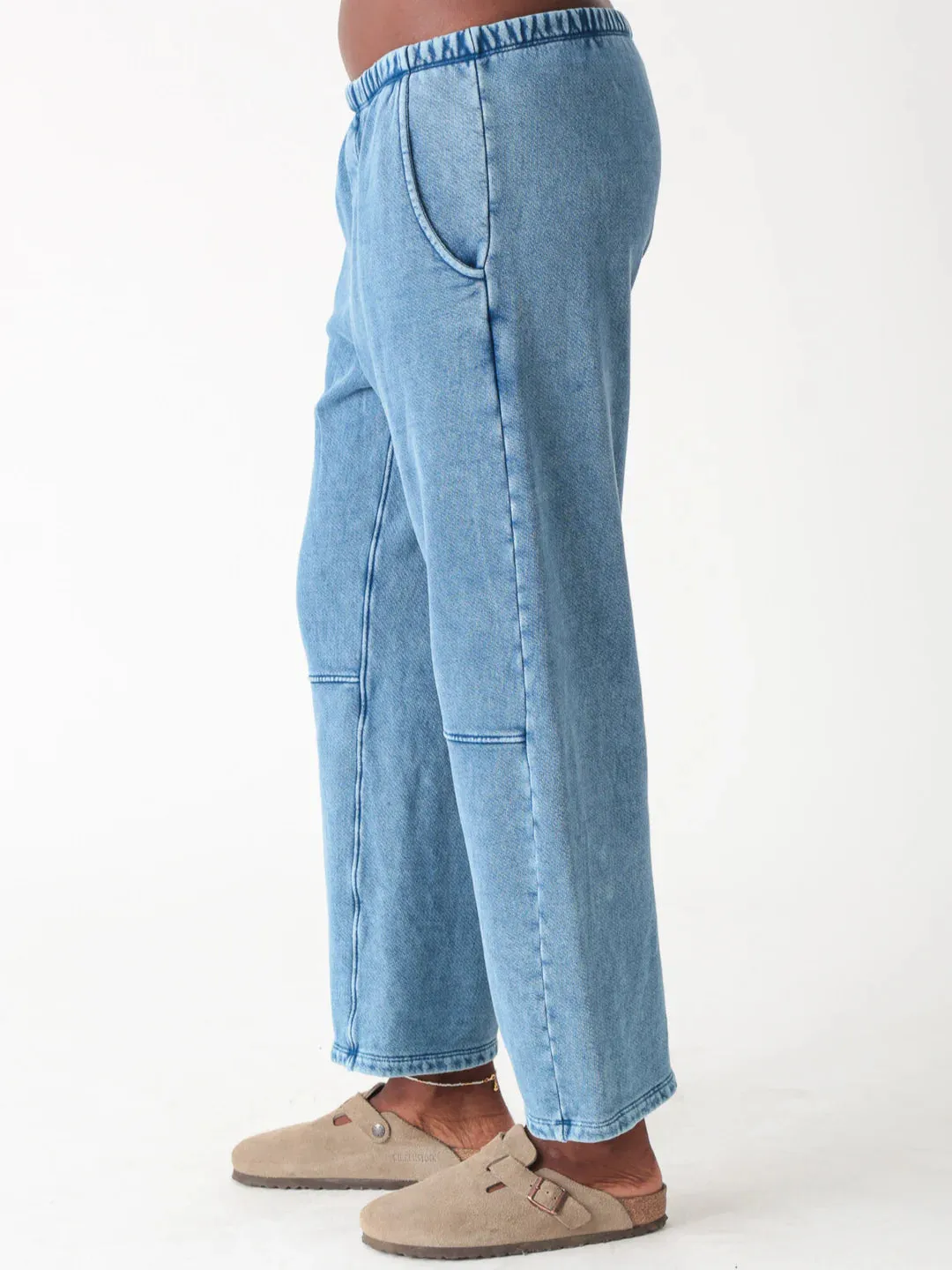 ELECTRIC & ROSE-Barrel Sweatpant-Acid Indigo