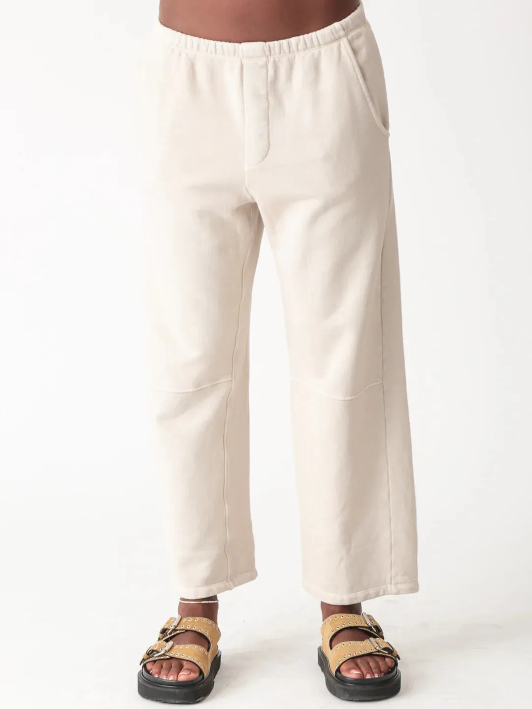 ELECTRIC & ROSE-Barrel Sweatpant Stone