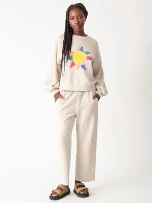 ELECTRIC & ROSE-Barrel Sweatpant Stone