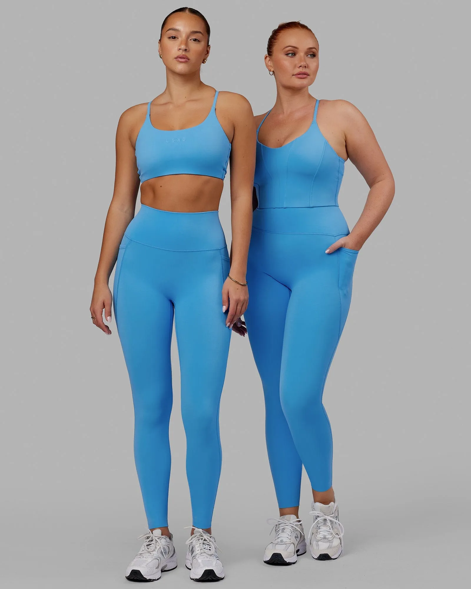 Elixir Full Length Tight With Pockets - Azure Blue