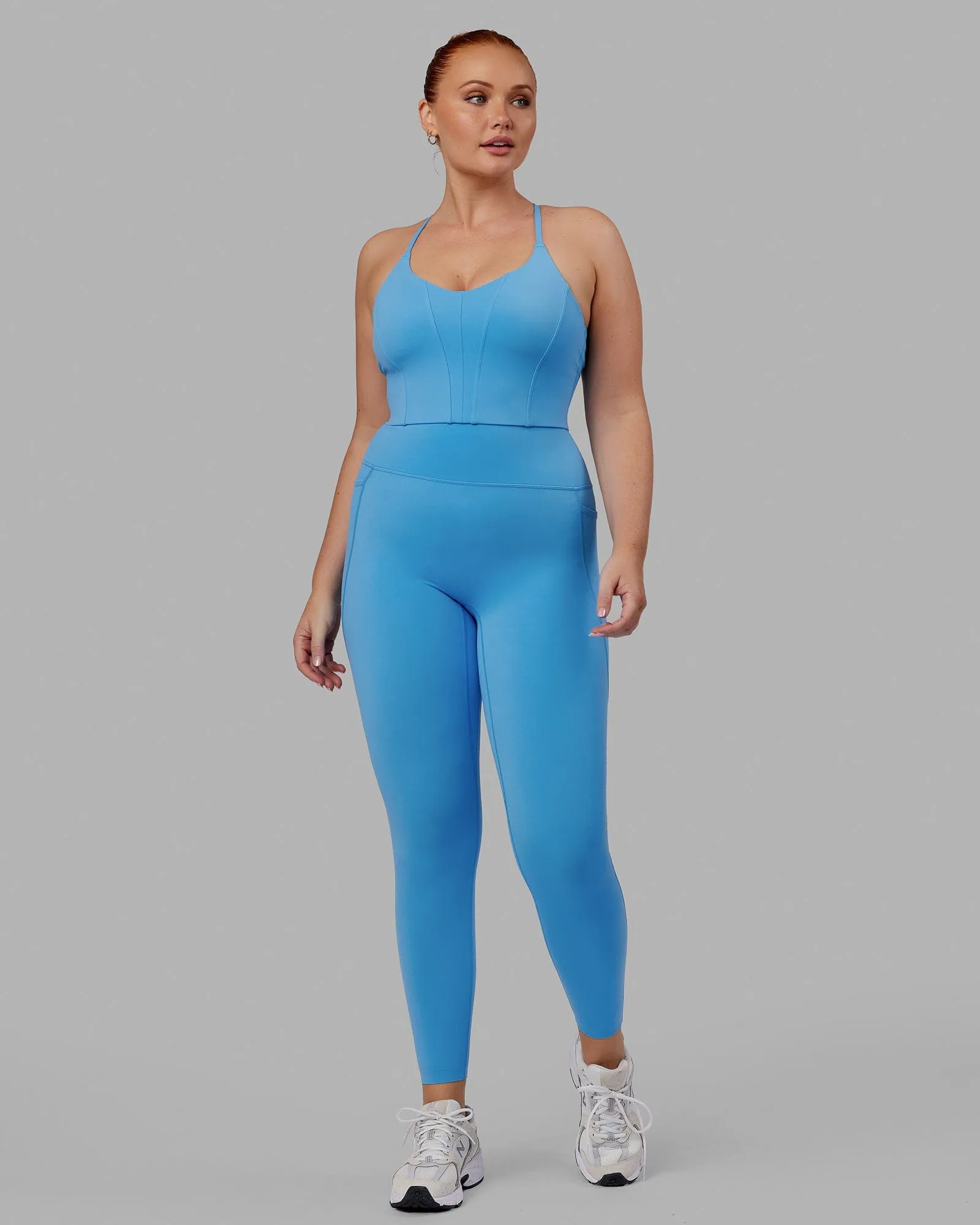 Elixir Full Length Tight With Pockets - Azure Blue