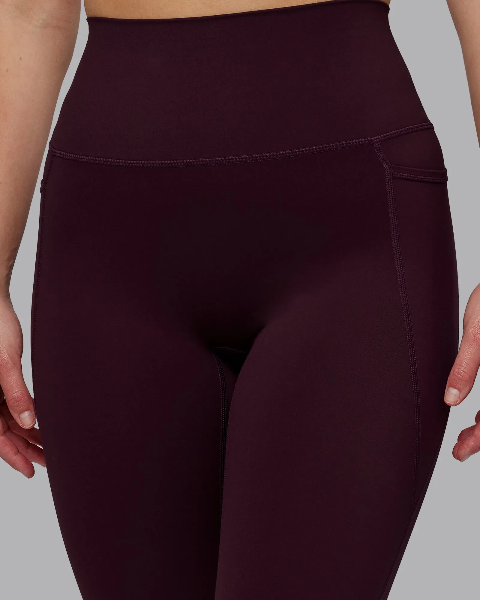 Elixir Full Length Tight With Pockets - Mulberry