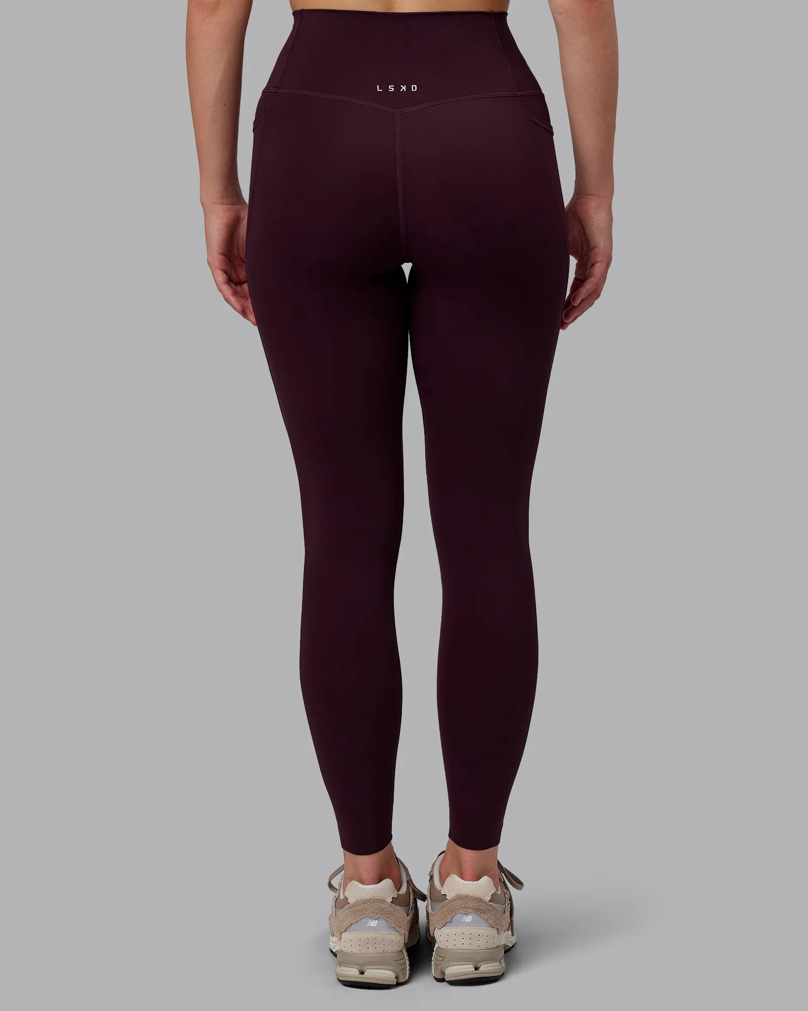 Elixir Full Length Tight With Pockets - Mulberry
