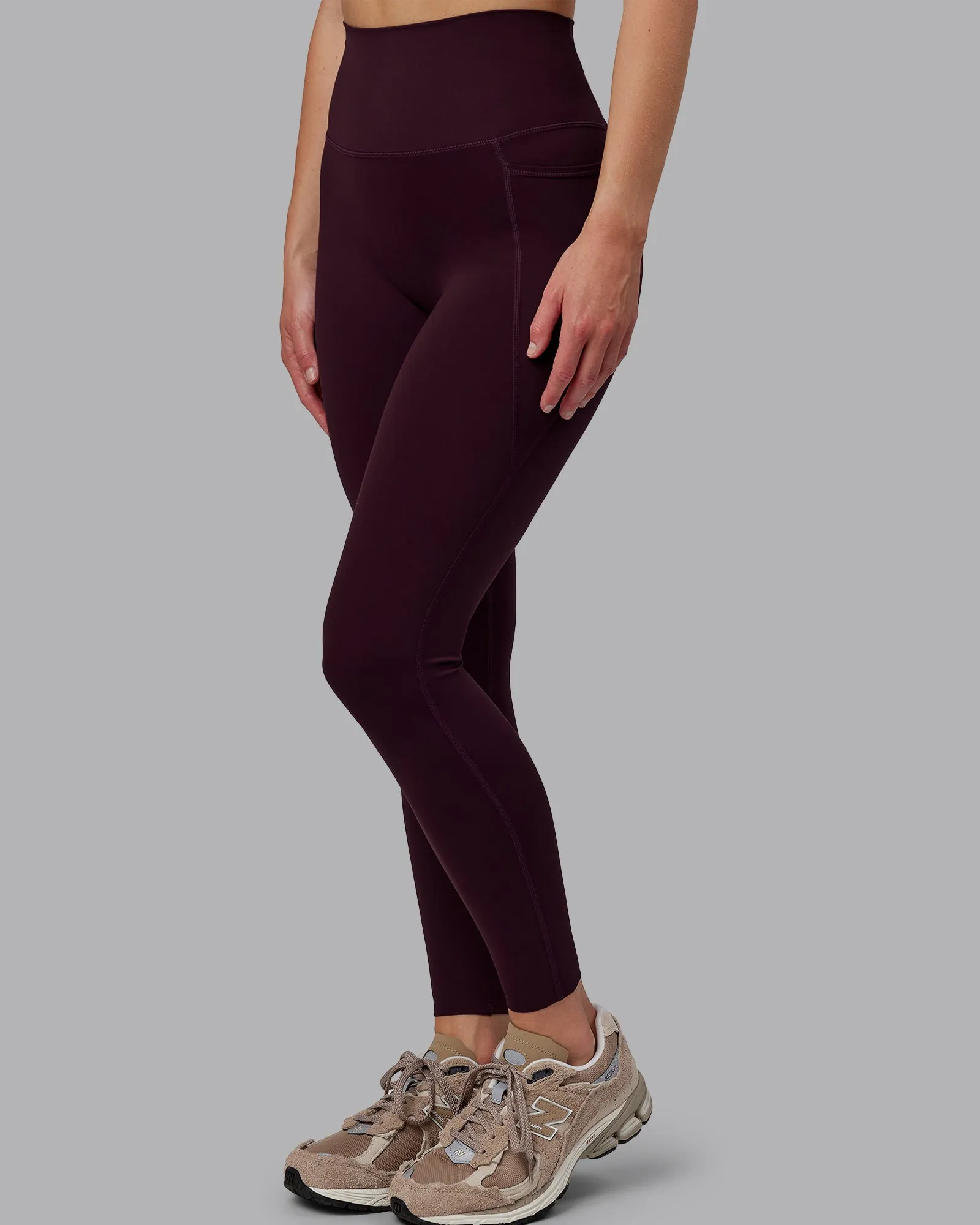 Elixir Full Length Tight With Pockets - Mulberry