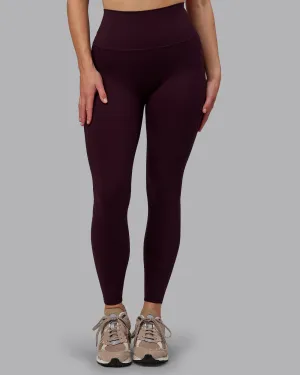 Elixir Full Length Tight With Pockets - Mulberry