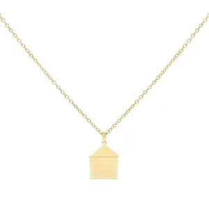 Engraved House Necklace