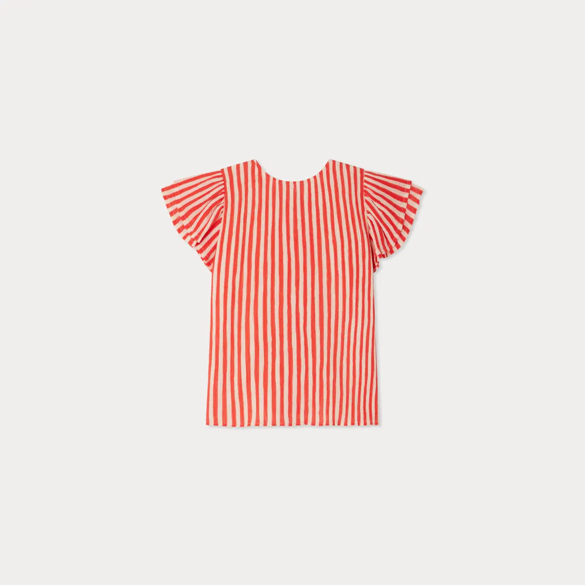 Enigma striped crepe blouse
