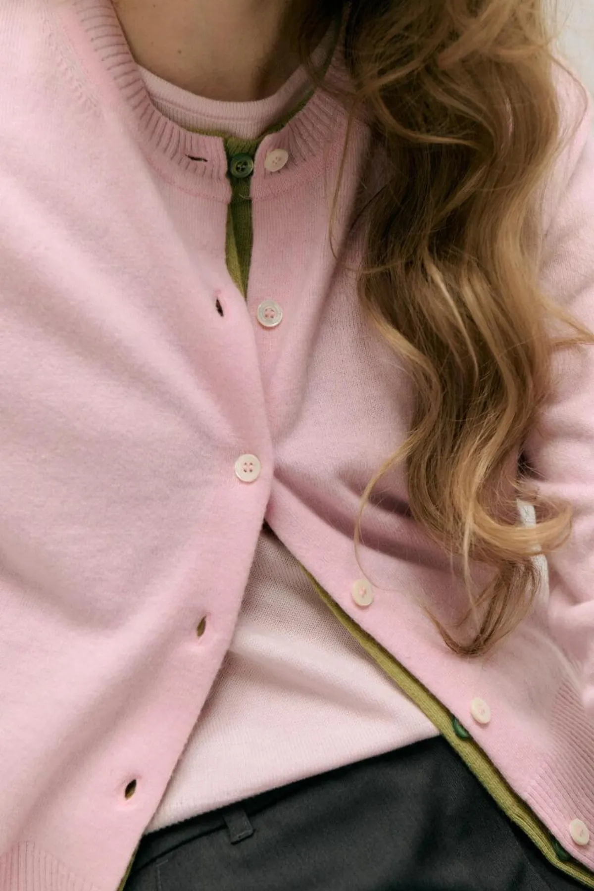 Essential Crewneck Knit Cardigan