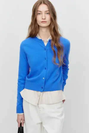 Essential Crewneck Knit Cardigan