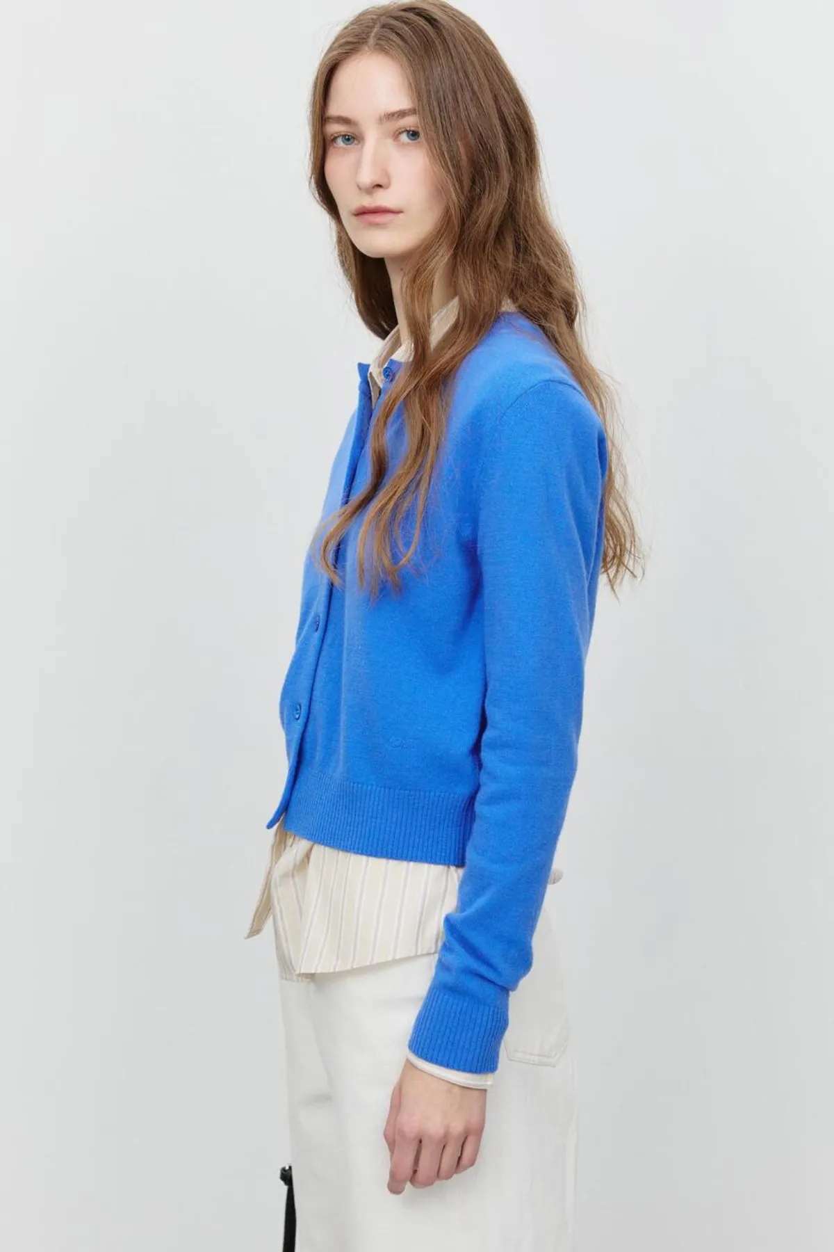 Essential Crewneck Knit Cardigan
