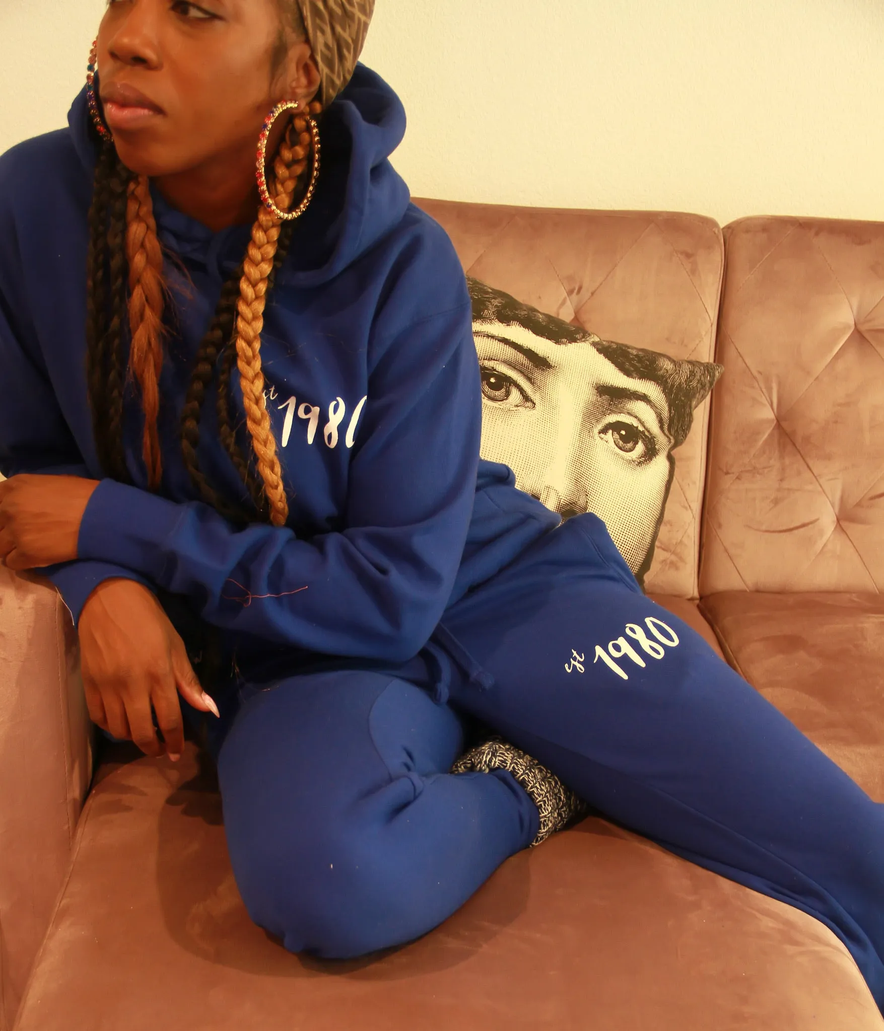 Est 1980 "HomeBleu" Hoodie SweatSuit