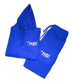 Est 1980 "HomeBleu" Hoodie SweatSuit