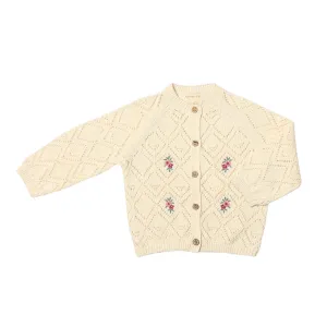 ettie   h Girls Rebecca Cardigan - Ivory