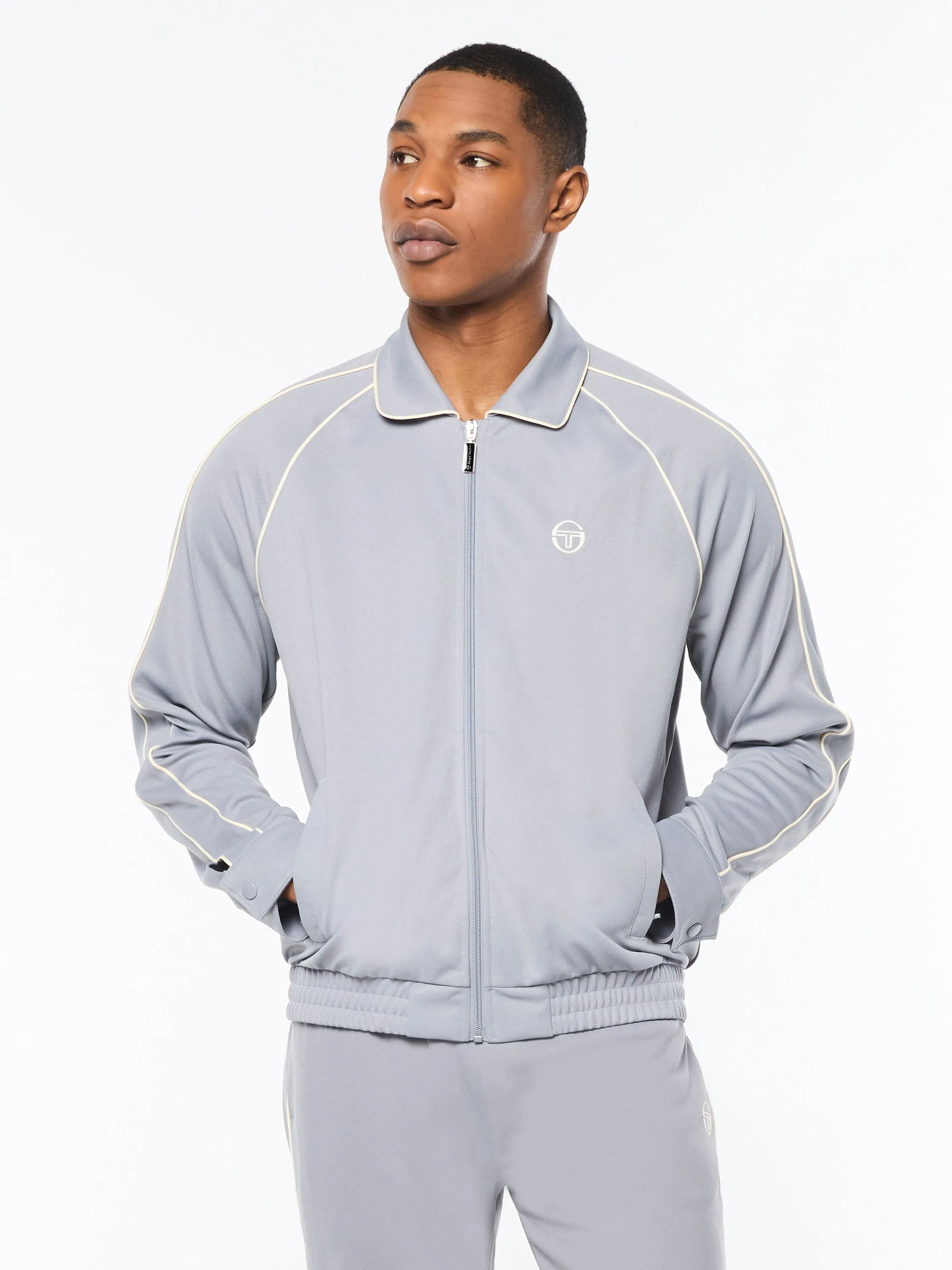 Ettore Track Jacket- Sleet