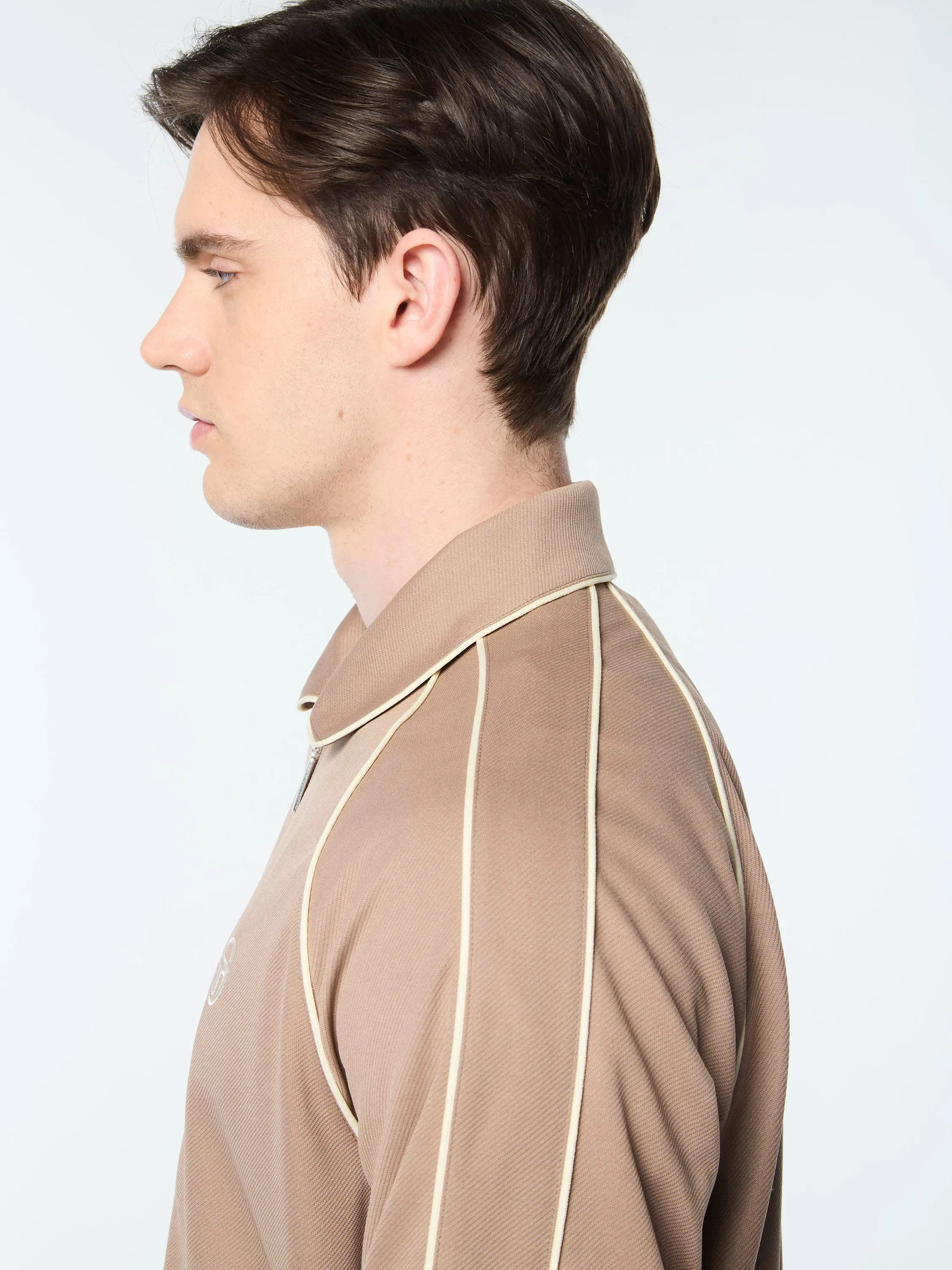 Ettore Track Jacket- Taupe Grey