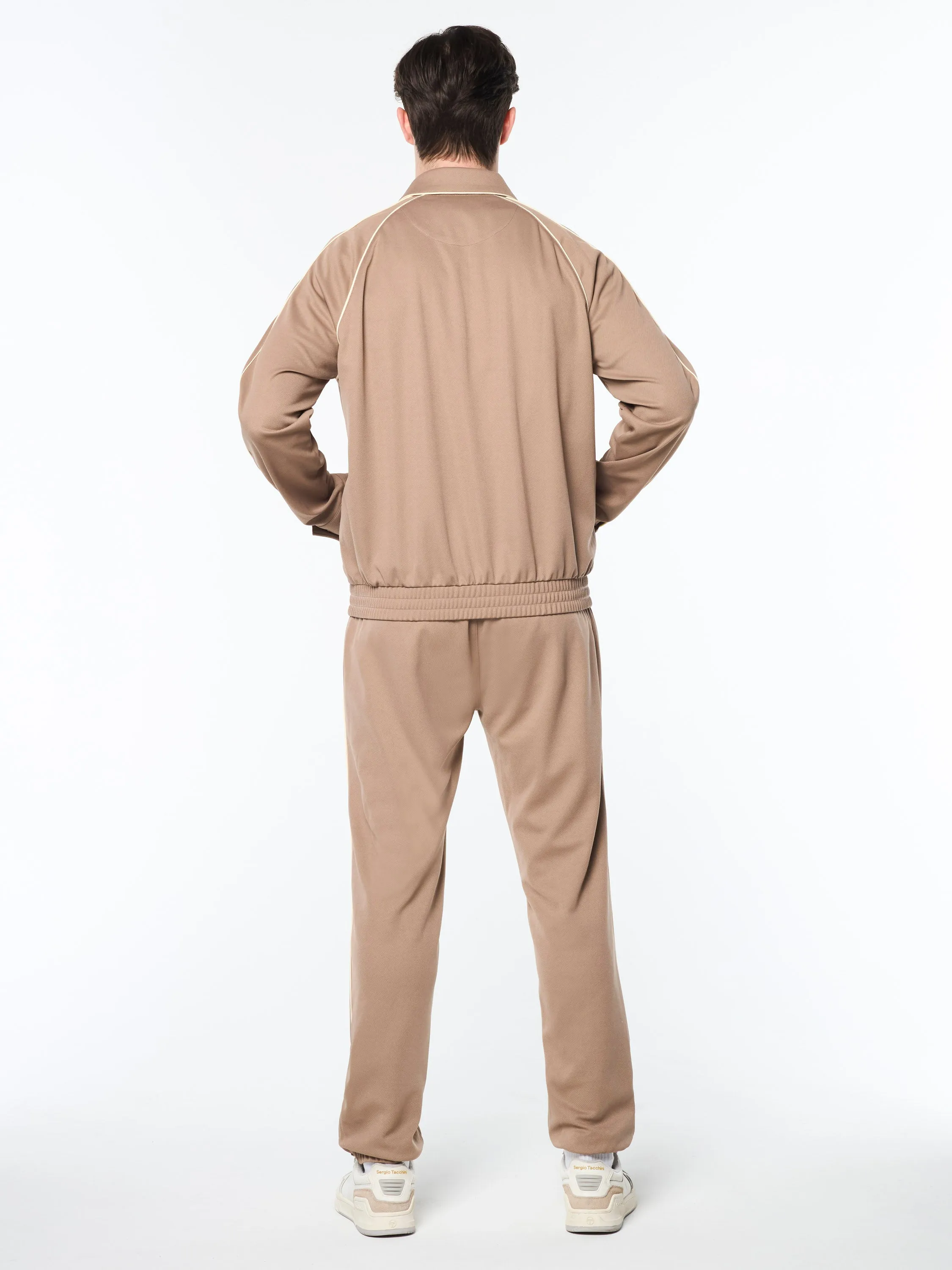 Ettore Track Jacket- Taupe Grey