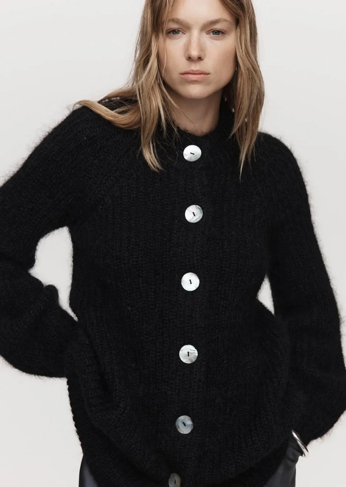 Evelyn Cardigan Black