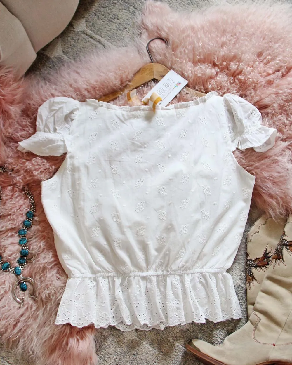 Eyelet Dixie Blouse