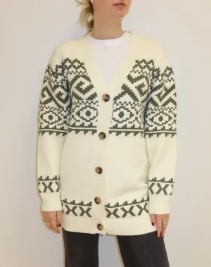Fair Isle Knit Cardigan