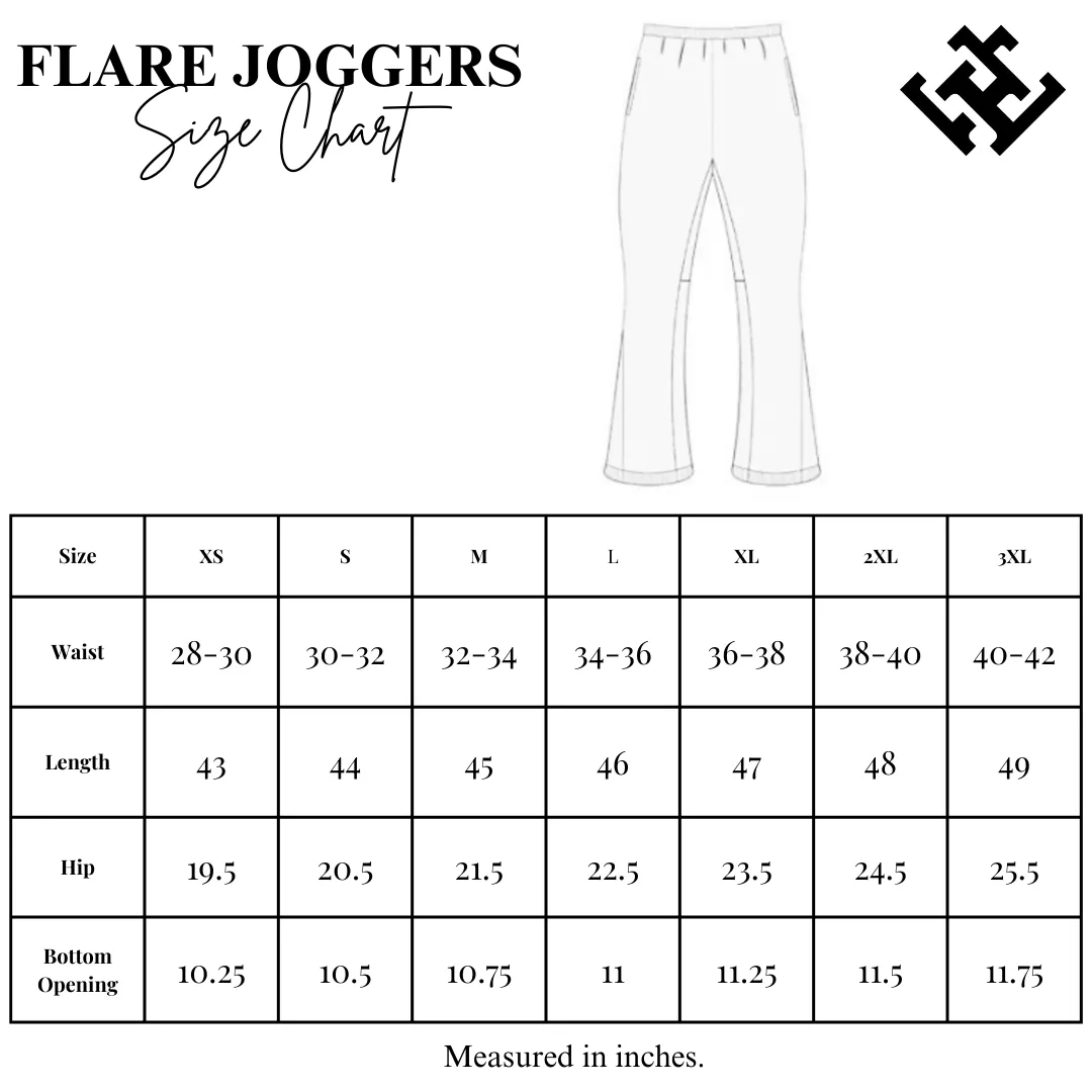 Flared Logo Sweatpants- Carolina Blue