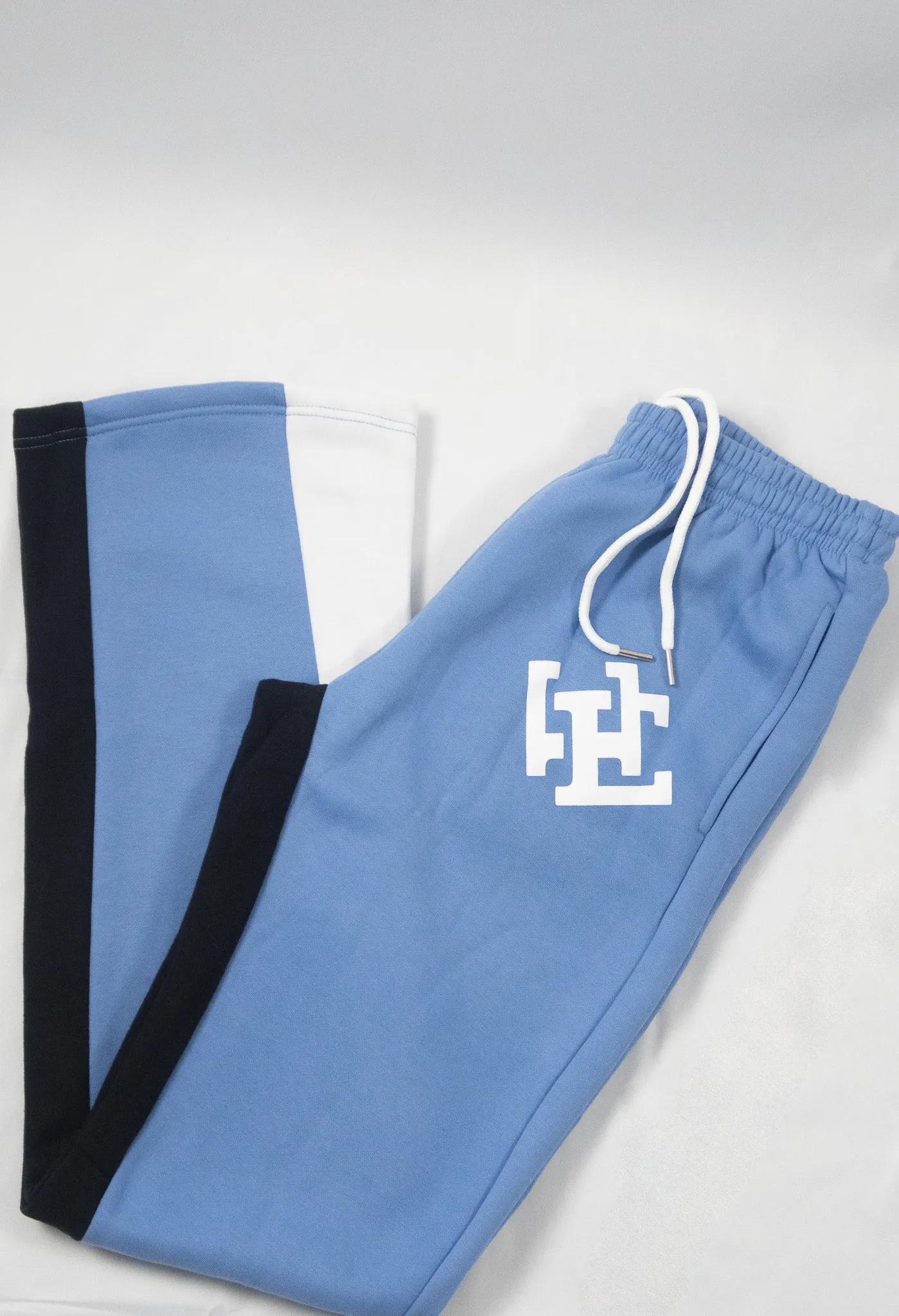 Flared Logo Sweatpants- Carolina Blue