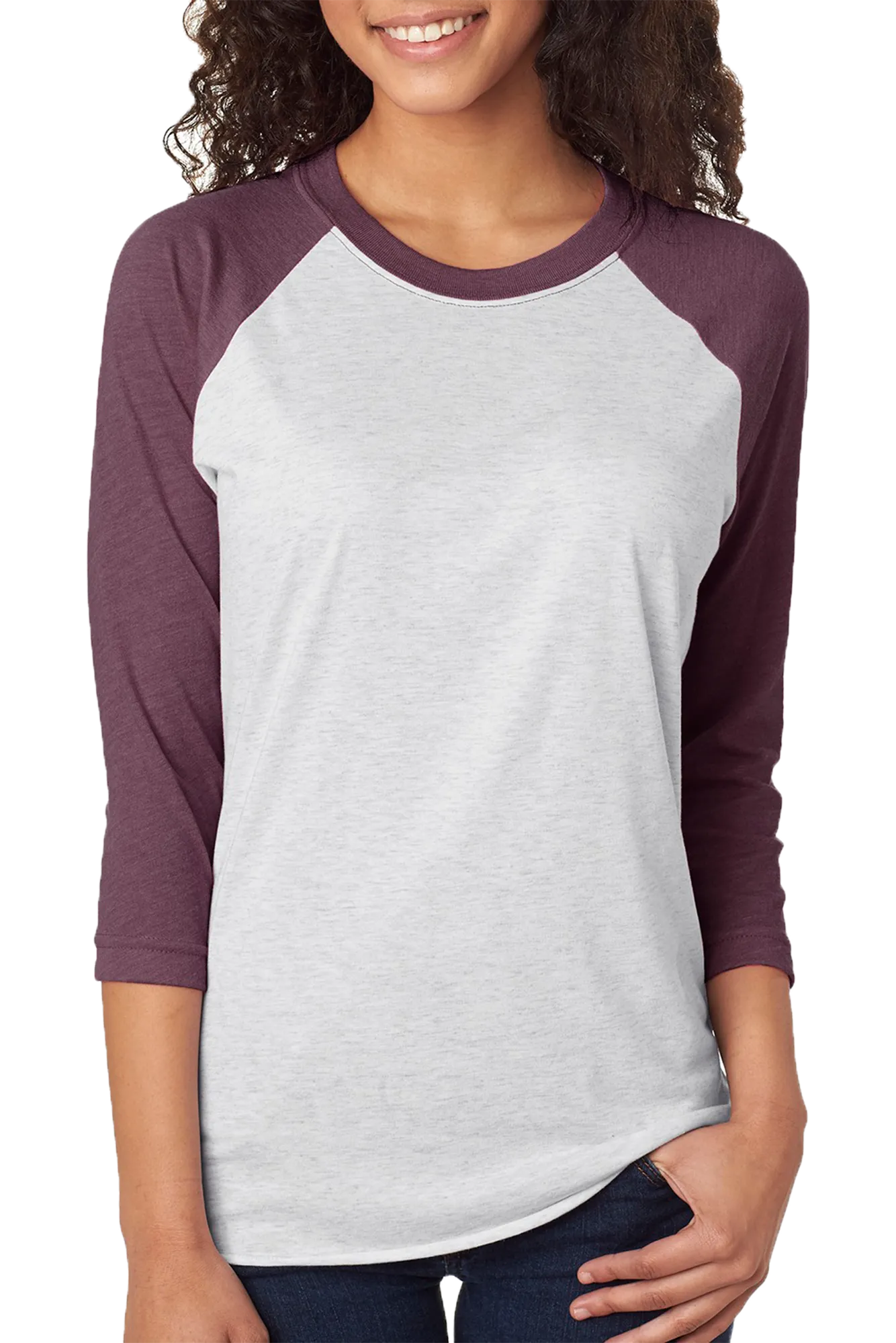 Floral Soccer Mom Tri-Blend Unisex 3/4 Raglan