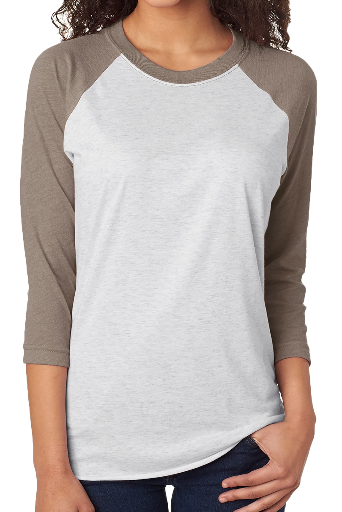 Floral Soccer Mom Tri-Blend Unisex 3/4 Raglan