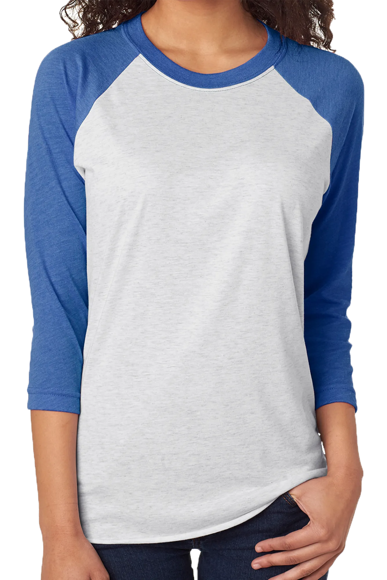 Floral Soccer Mom Tri-Blend Unisex 3/4 Raglan