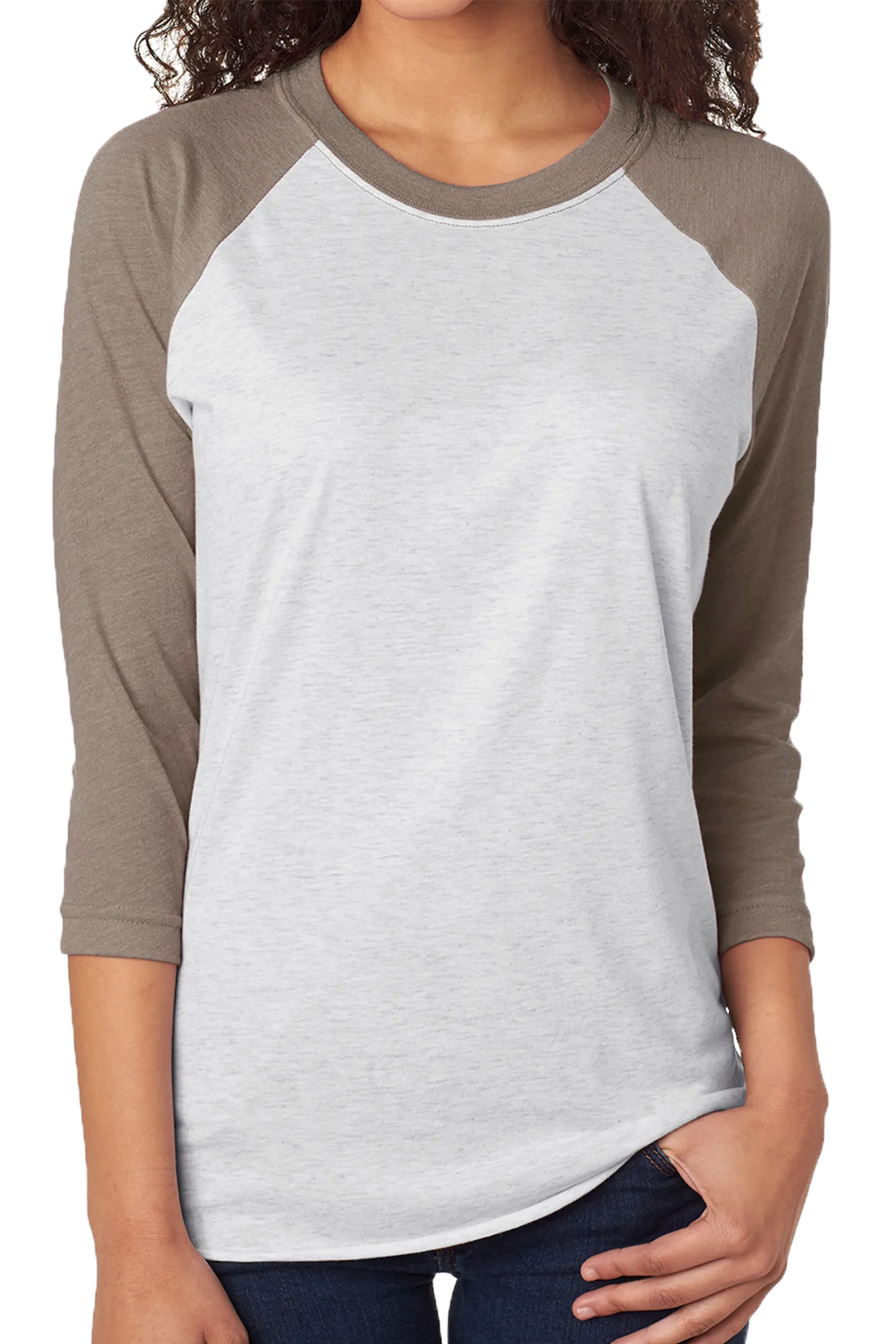 Floral Soccer Mom Tri-Blend Unisex 3/4 Raglan