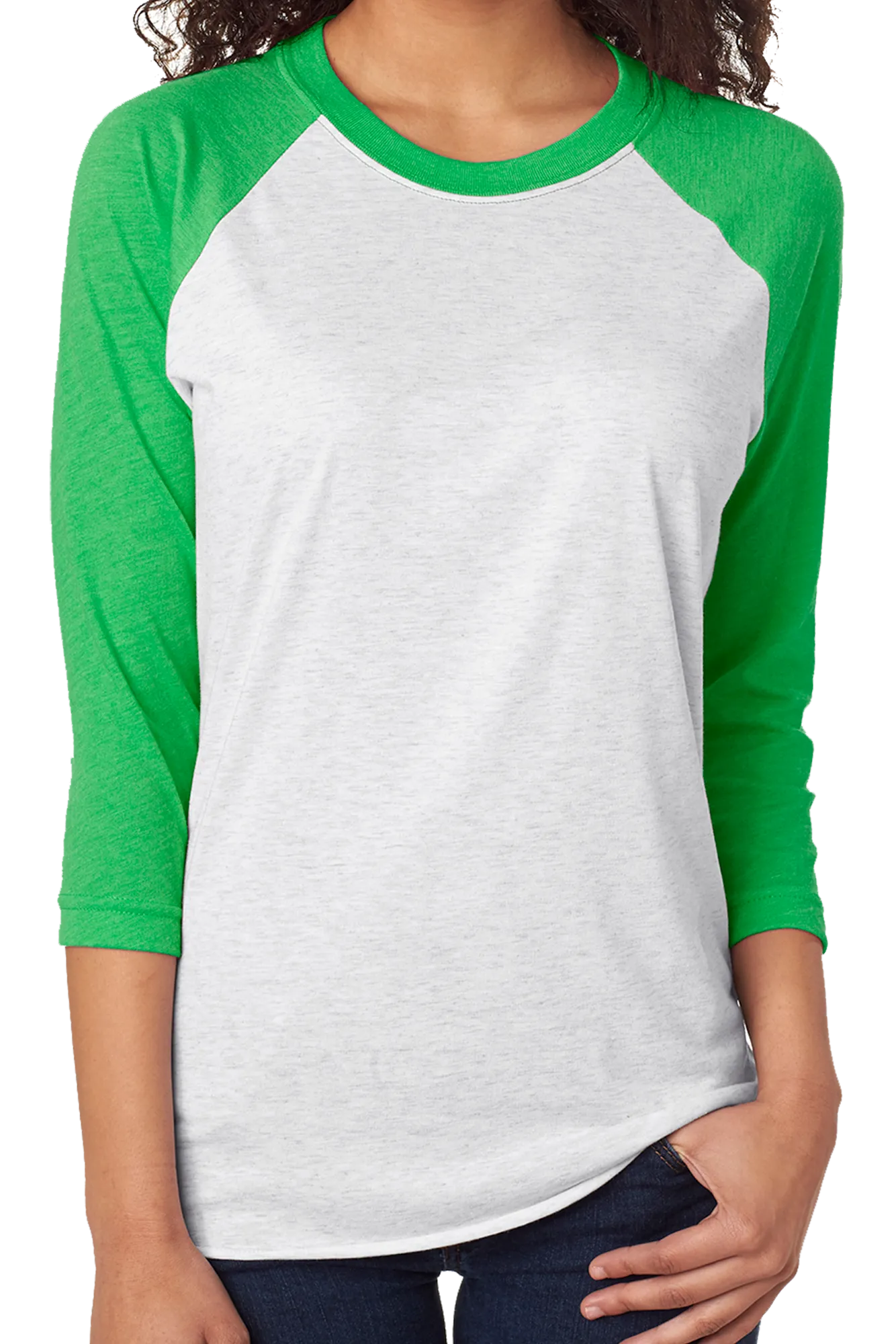 Floral Soccer Mom Tri-Blend Unisex 3/4 Raglan
