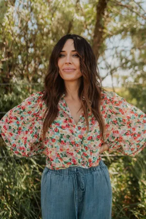 Flower Frenzy Top