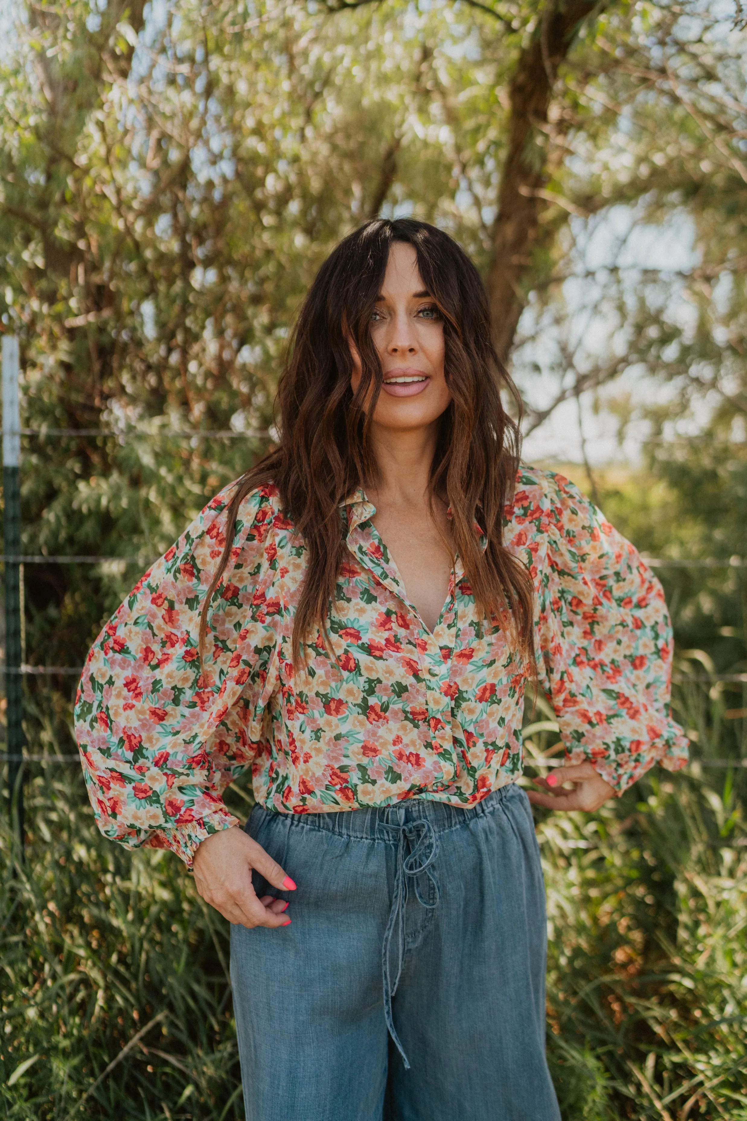 Flower Frenzy Top