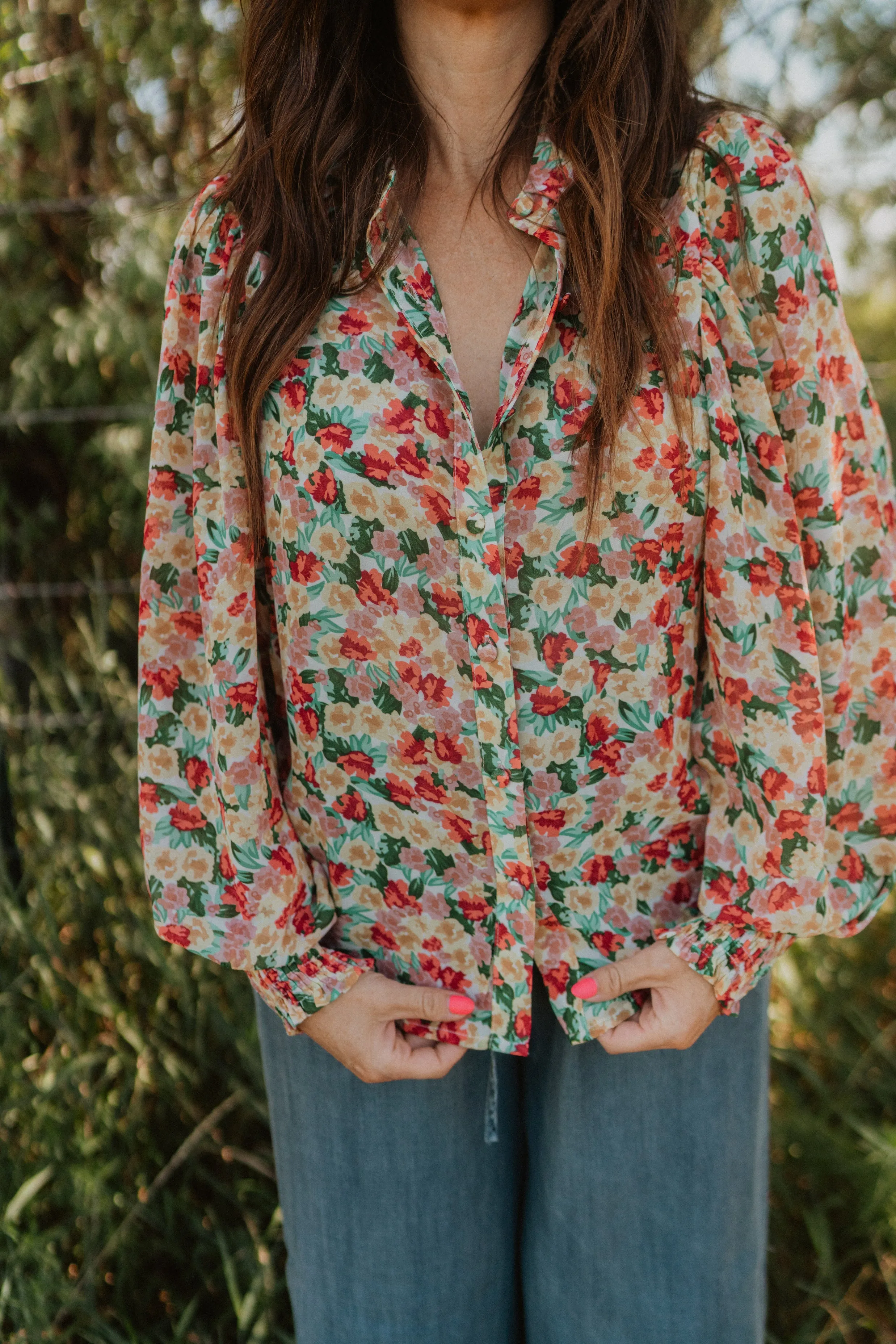 Flower Frenzy Top