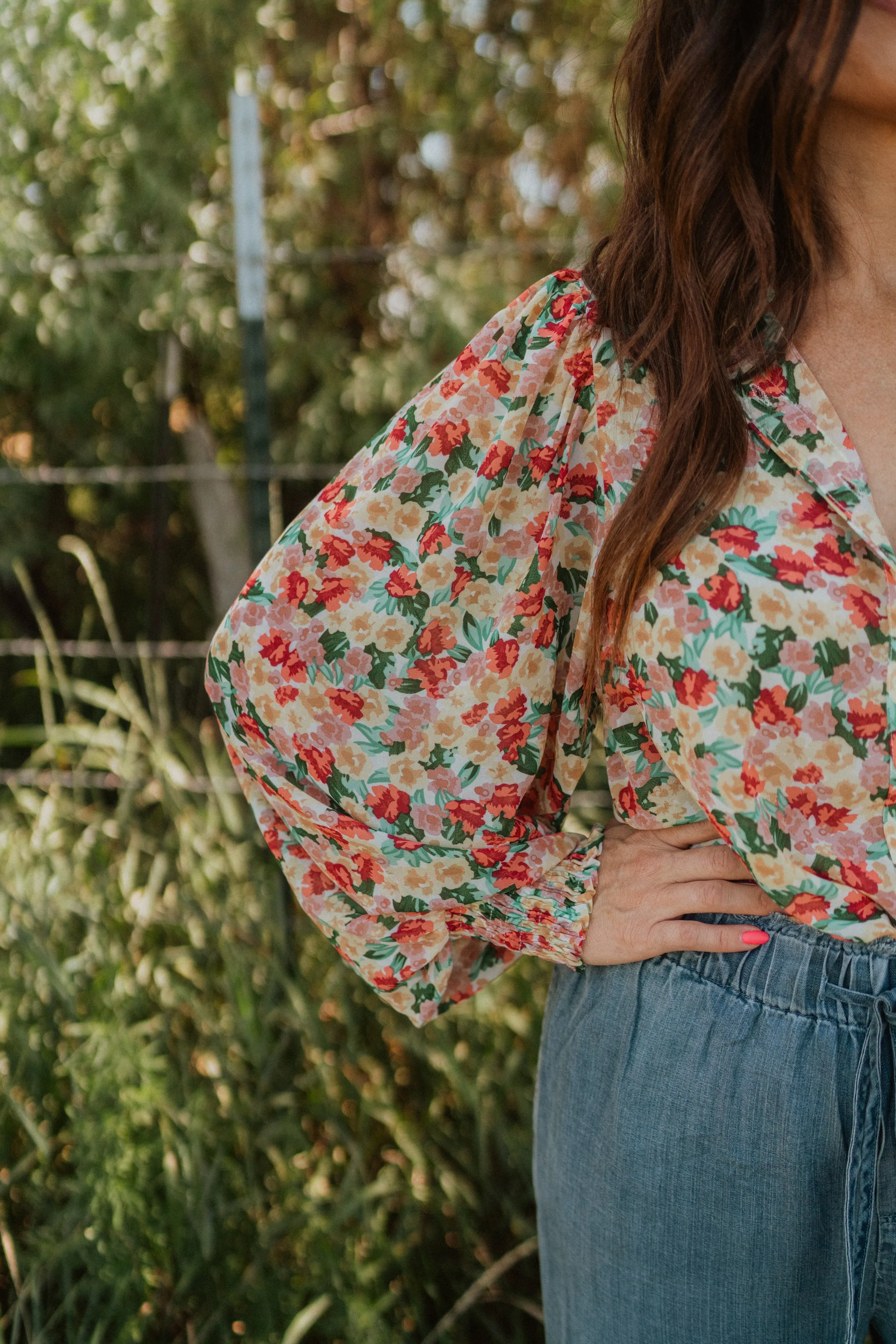 Flower Frenzy Top