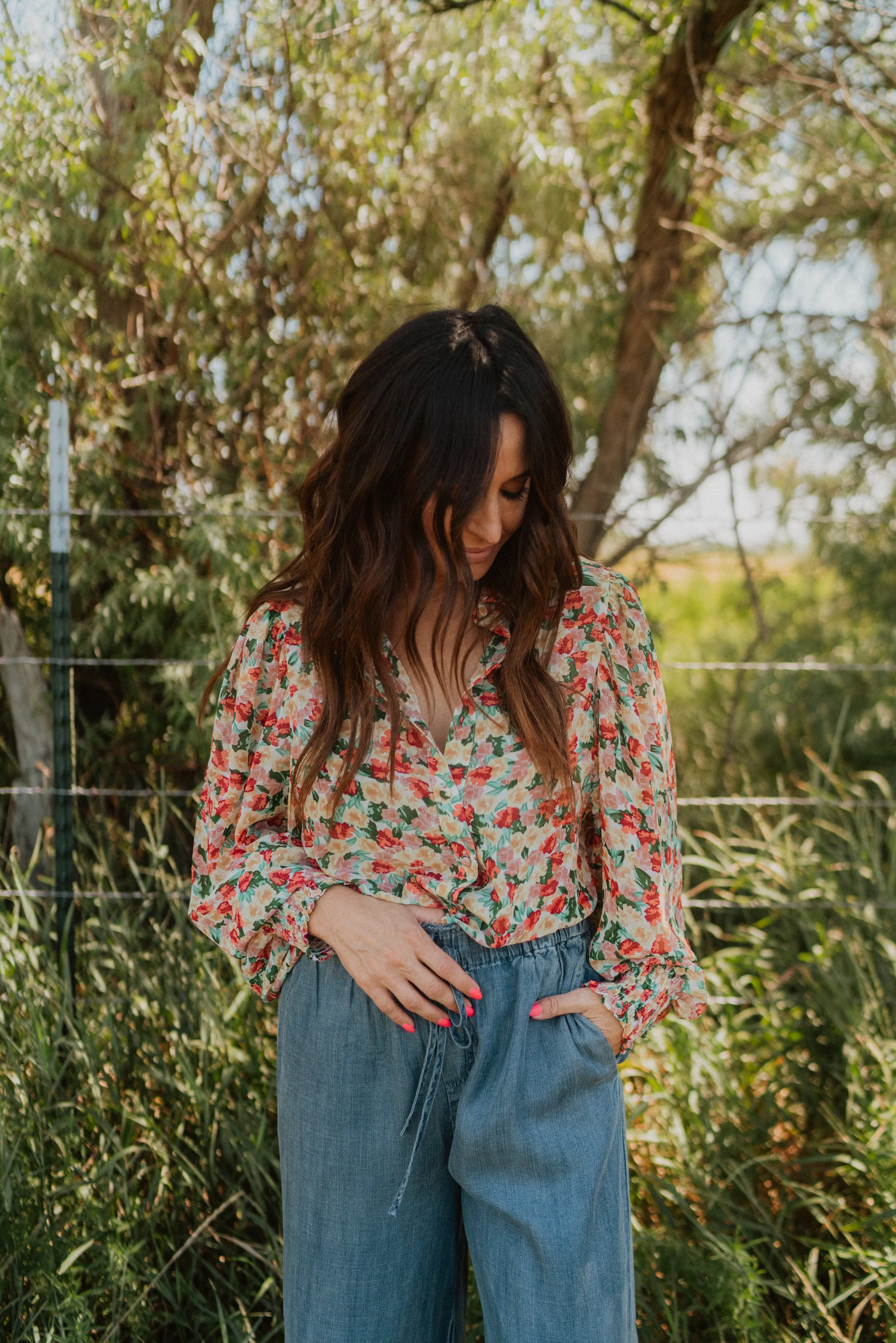 Flower Frenzy Top