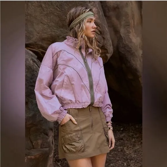 Fp Movement Free People Starting Lineup Windbreaker Jacket Size S NWOT