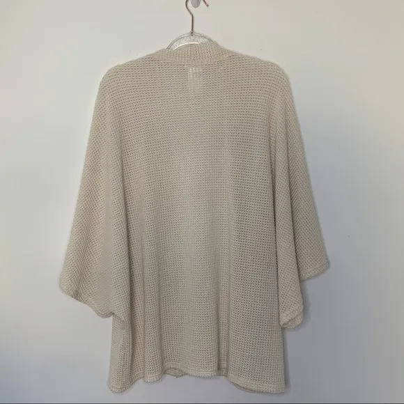 Free People Caravan waffle knit cardigan One size