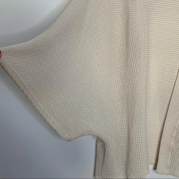 Free People Caravan waffle knit cardigan One size