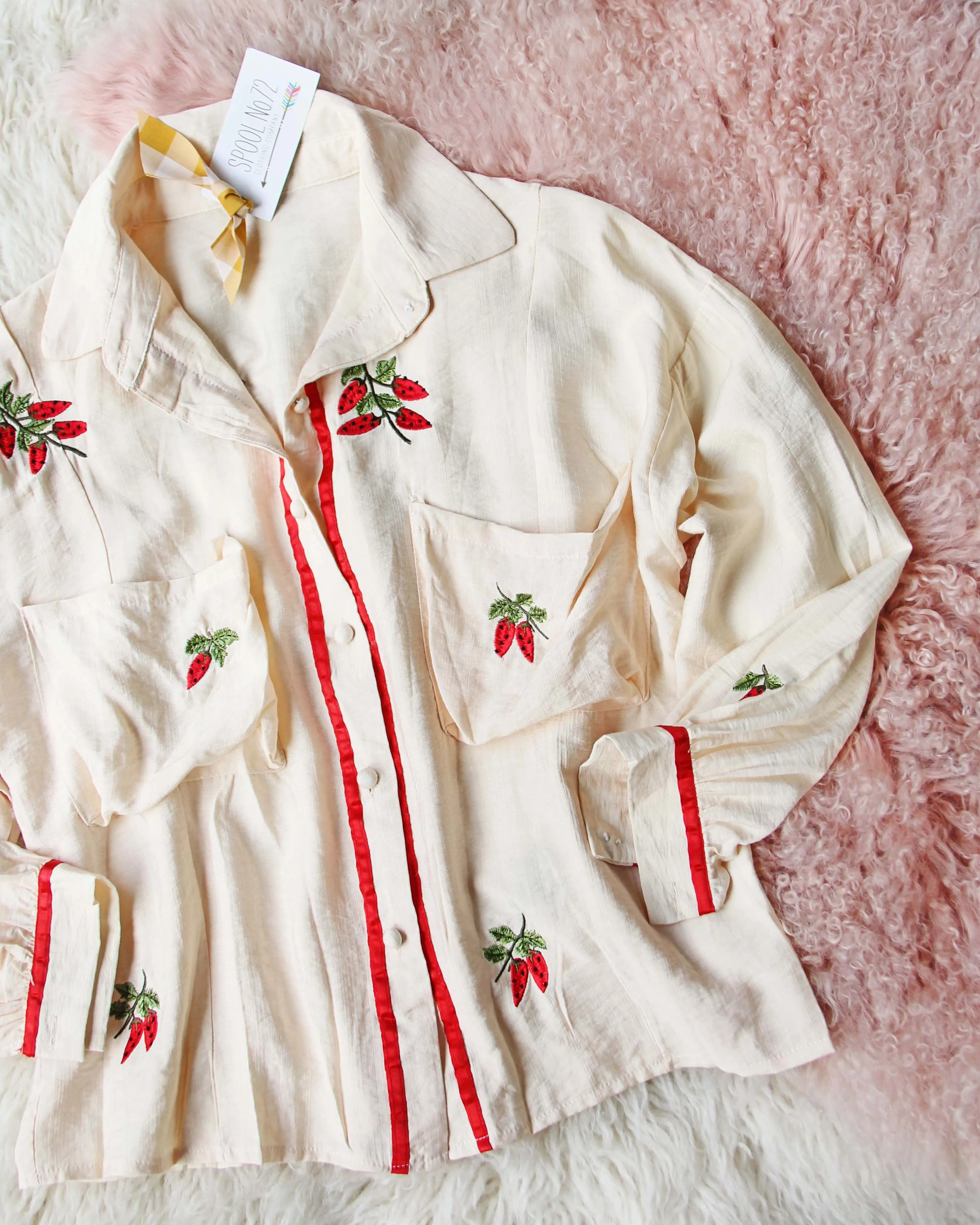 Frosty Strawberry Blouse