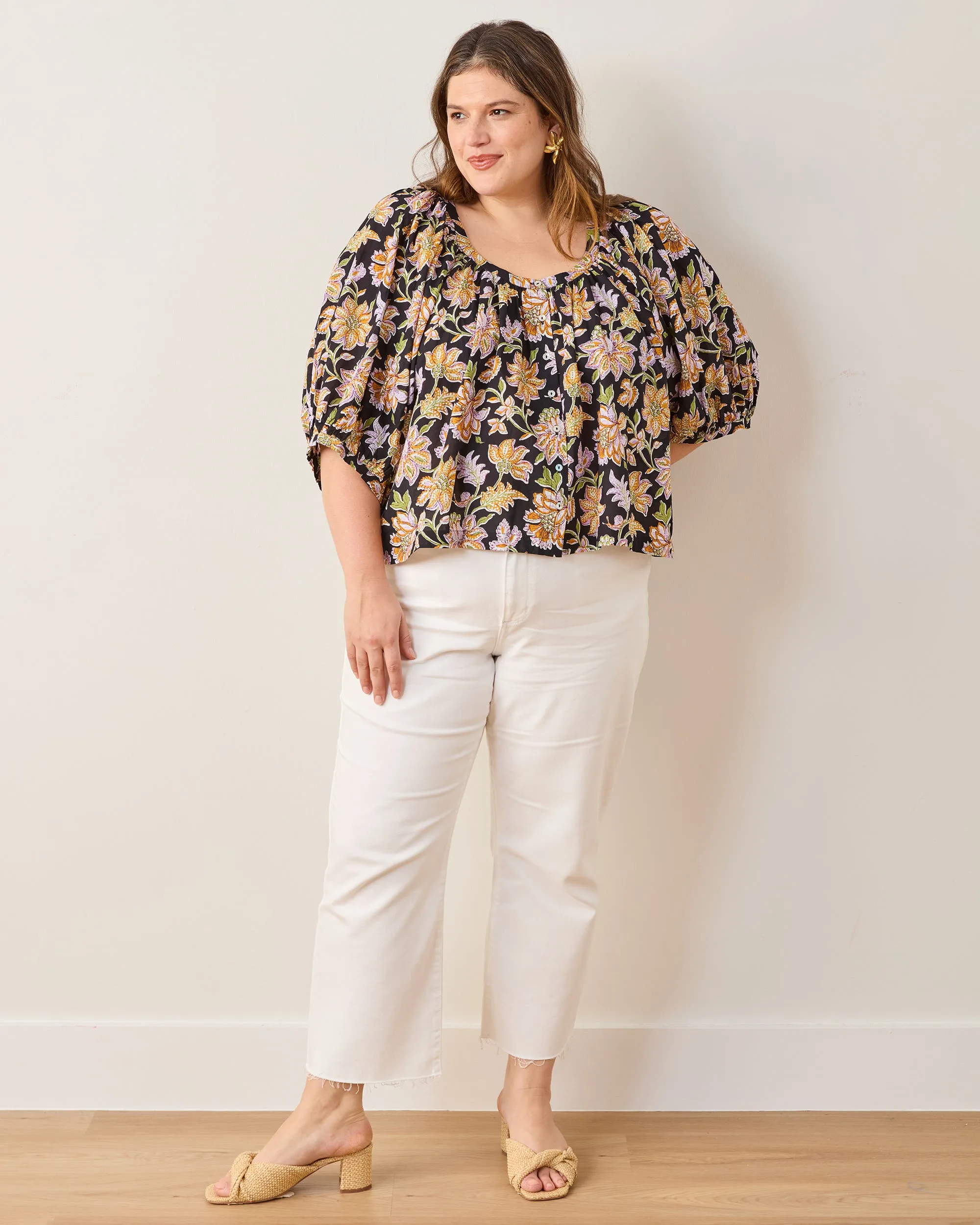 Gardenscape - Gilmore Blouse - Jet Black