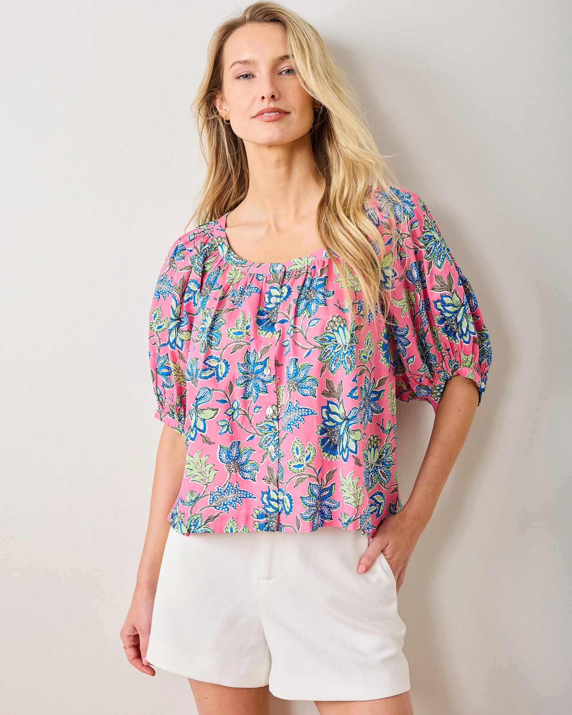 Gardenscape - Gilmore Blouse - Pink Palace