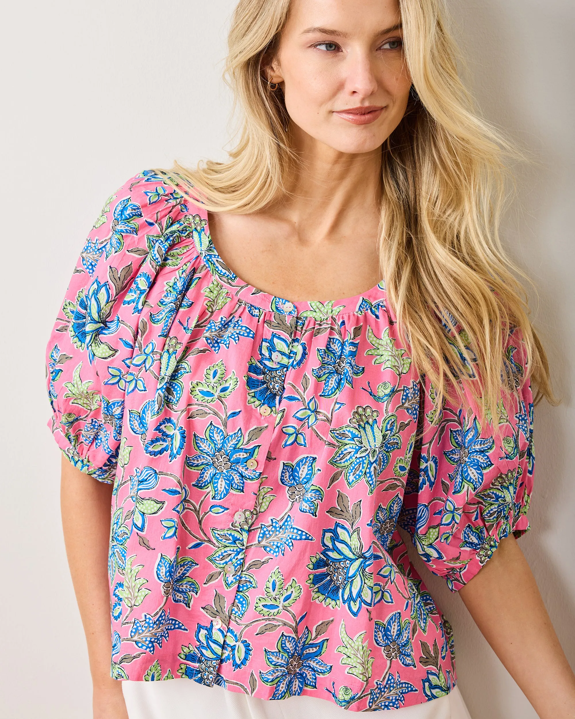 Gardenscape - Gilmore Blouse - Pink Palace