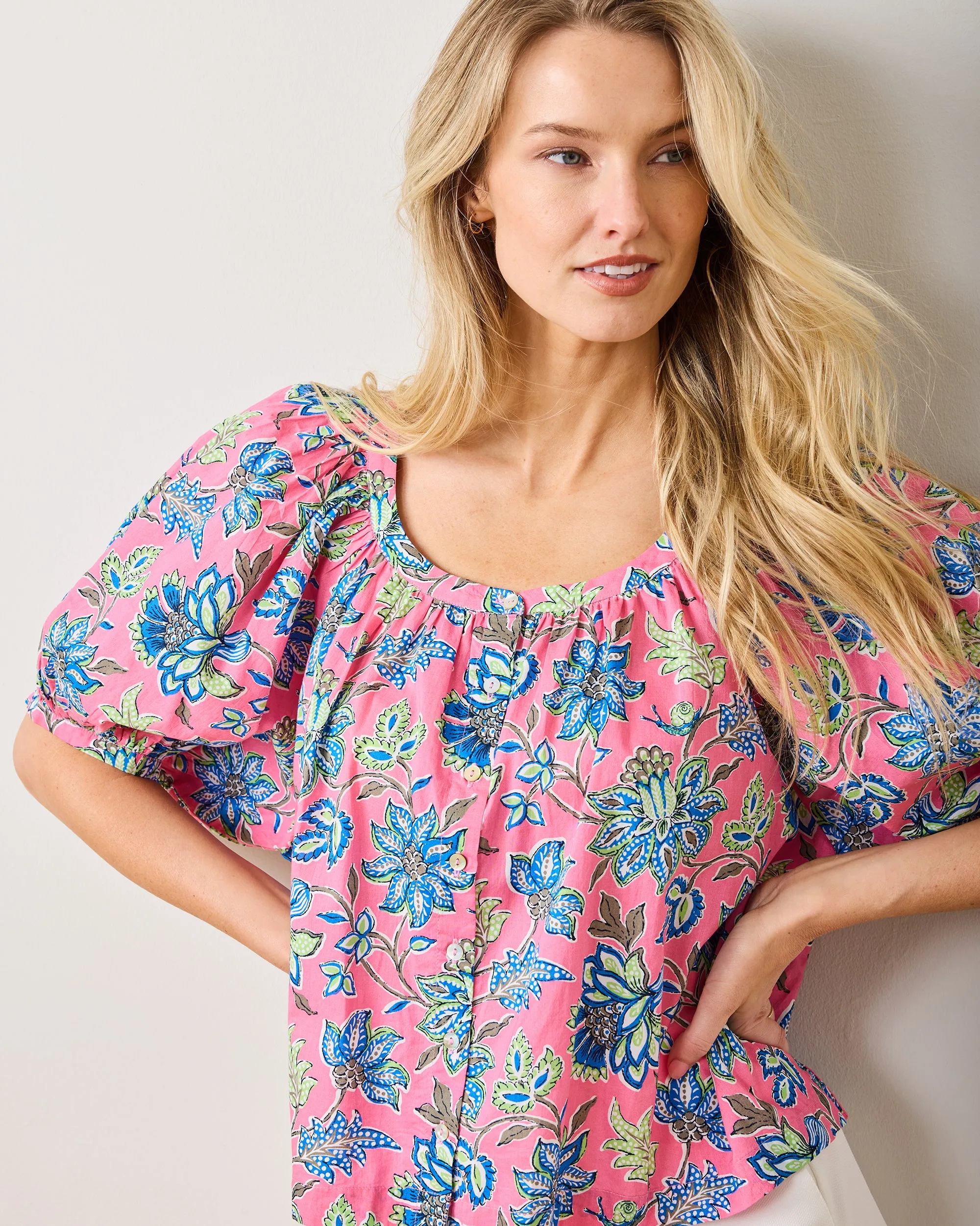 Gardenscape - Gilmore Blouse - Pink Palace
