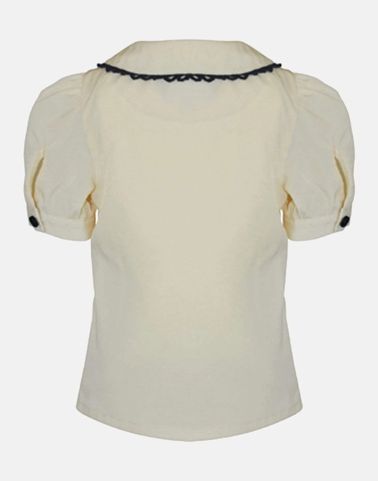 Georgiana: Cream embroidered blouse