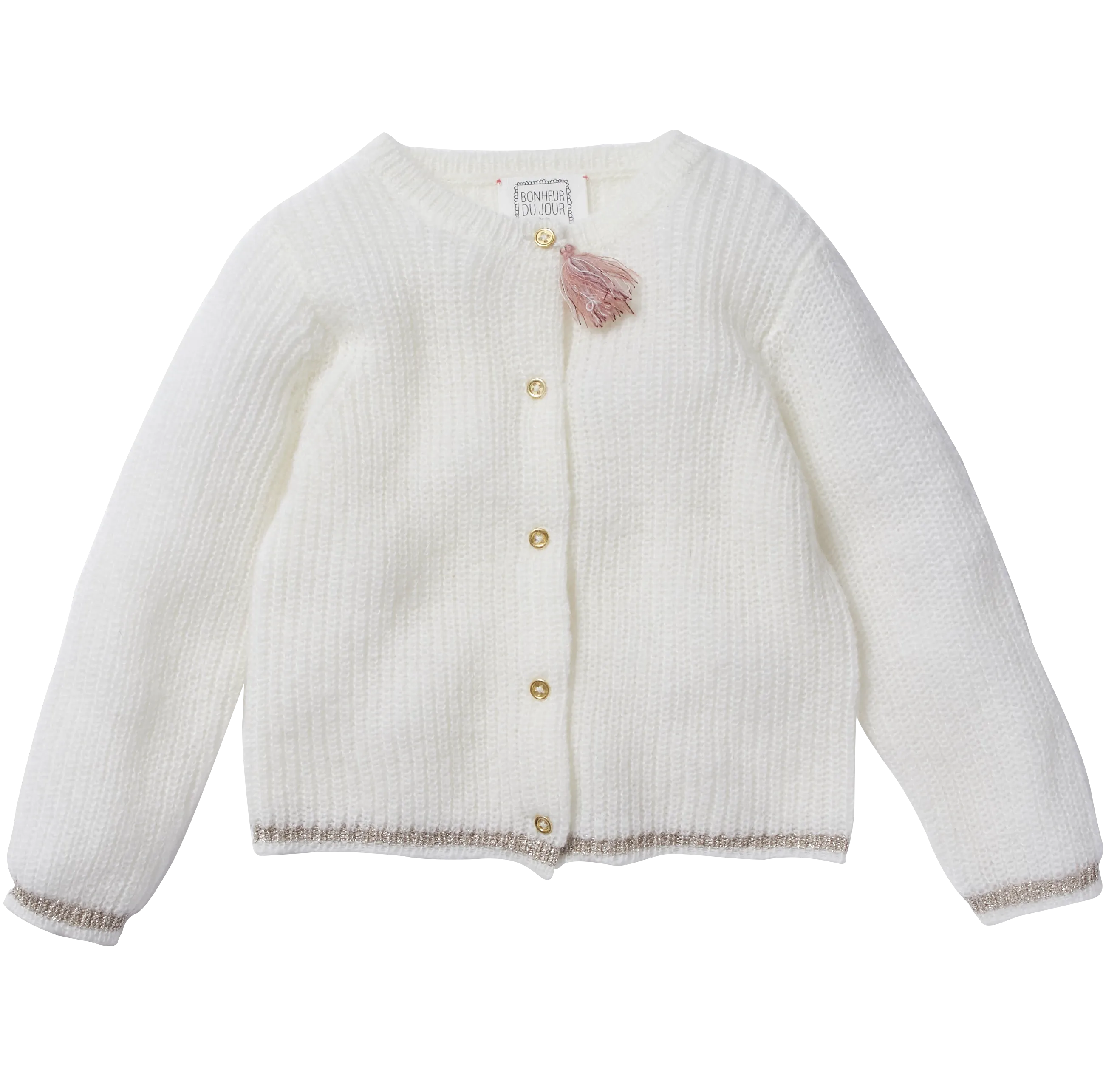 Girls Maddie Ecru Cardigan