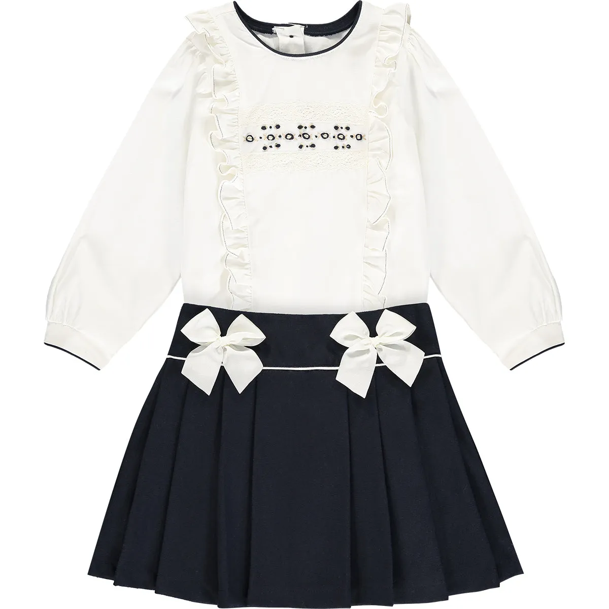 Girls Top and Skirt Outfit Set