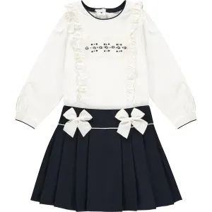 Girls Top and Skirt Outfit Set