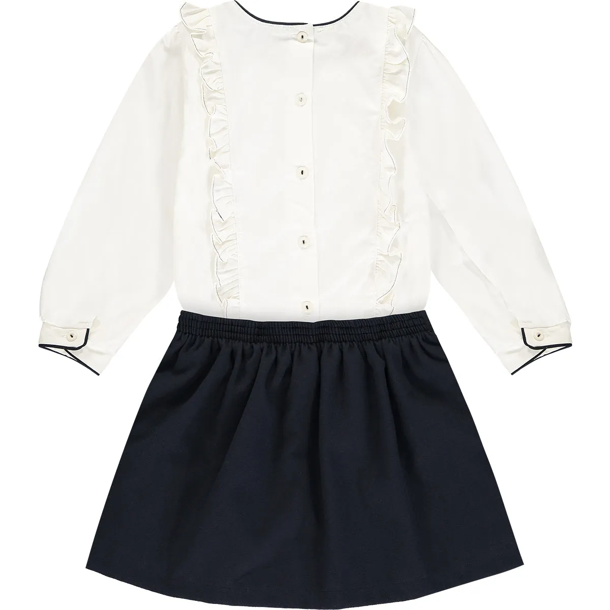 Girls Top and Skirt Outfit Set