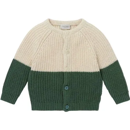 Green Chunky Knit Cardigan